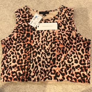 Leopard Cropped top